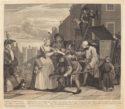 レーキの進歩: pl.4 作： William Hogarth