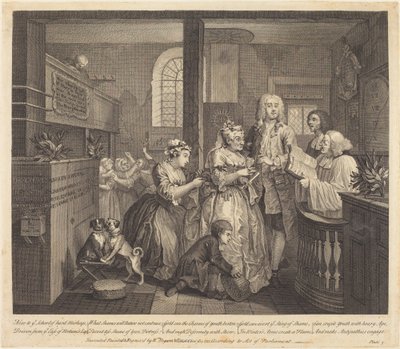 レーキの進歩: pl.5 作： William Hogarth