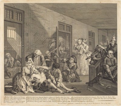 レーキの進歩: pl.8 作： William Hogarth