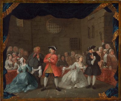 乞食のオペラのワンシーン 作： William Hogarth