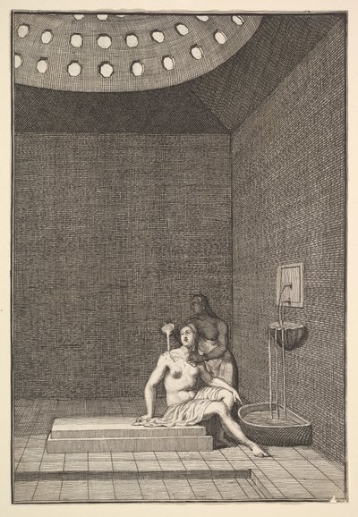 トルコ風呂オーブリー・ド・ラ・モトレーは、ヨーロッパ、アジア、そしてパート1へと旅をします。 作： William Hogarth