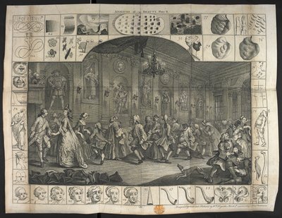 大勢の人が踊る 作： William Hogarth