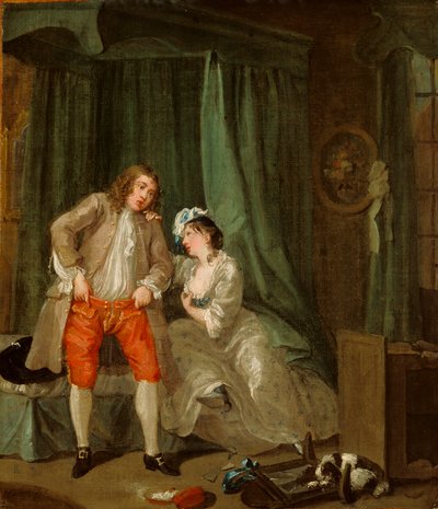 その後、c.1730-31（帆布に油彩） 作： William Hogarth