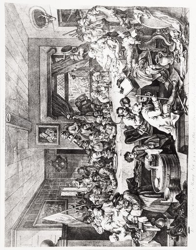 選挙エンターテインメント、プレートI、2月24日 作： William Hogarth