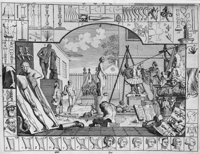 美の分析、プレート1、1753 作： William Hogarth