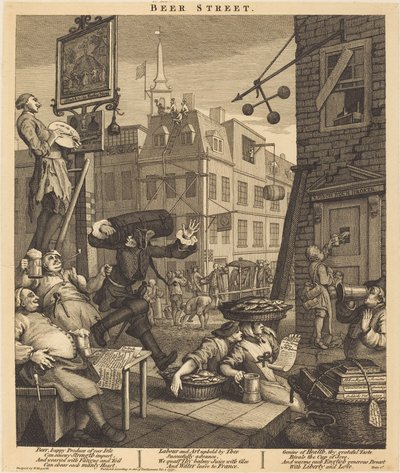 ビアストリート 作： William Hogarth
