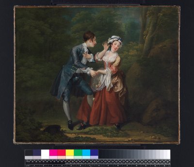 以前は、c.1730-31（ペアの1つ、58828を参照） 作： William Hogarth