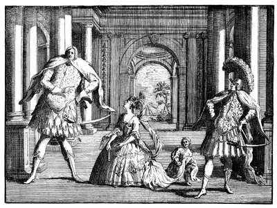 Berenstat、Cuzzoni、Senesino c1725。 作： William Hogarth