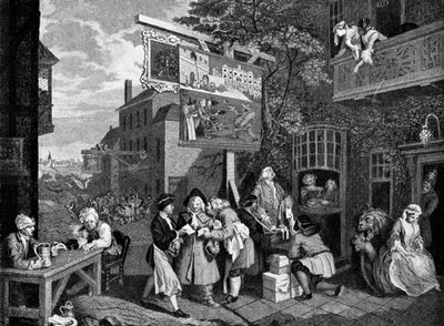 投票のためのカンバス、1757 作： William Hogarth
