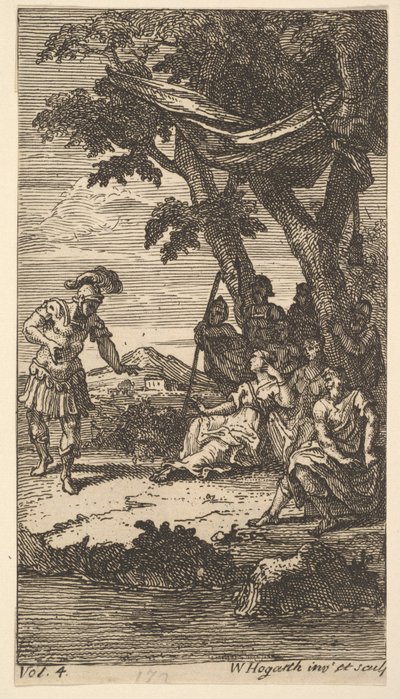 カサンドラ、Frontispiece、Vol。 4、1725。 作： William Hogarth