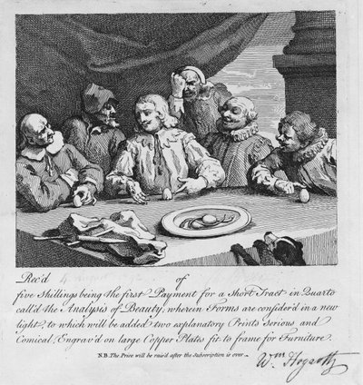 コロンブス、卵を割る、1752 作： William Hogarth