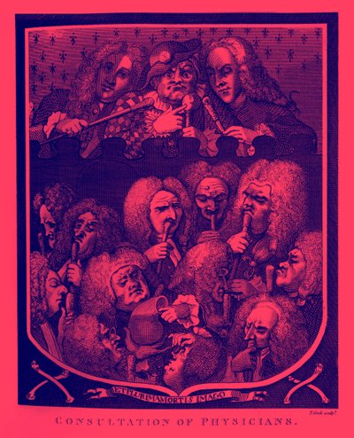 ウィリアム・ホガースによる「医師の診察 作： William Hogarth