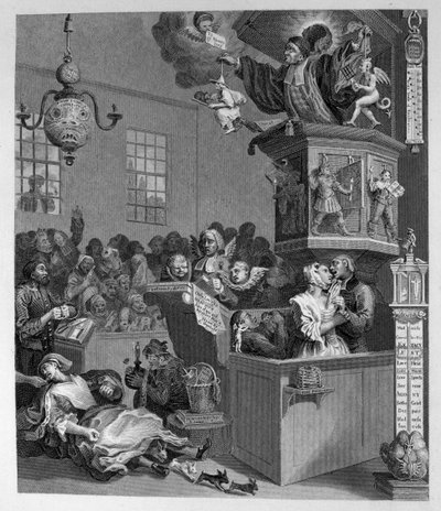 信憑性、迷信、狂信 作： William Hogarth