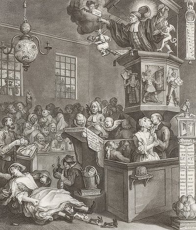 信憑性、迷信、狂信、迷信と狂信。 1762 1762 作： William Hogarth