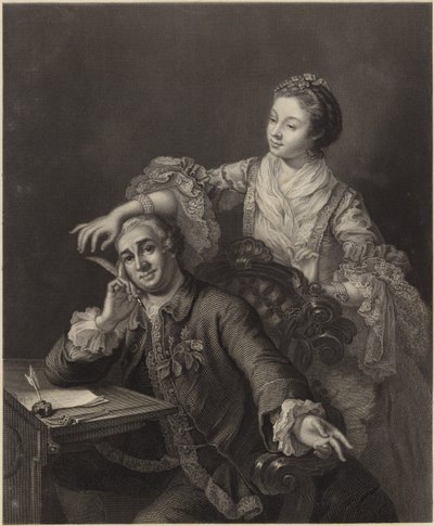 デビッドギャリックと彼の妻 作： William Hogarth