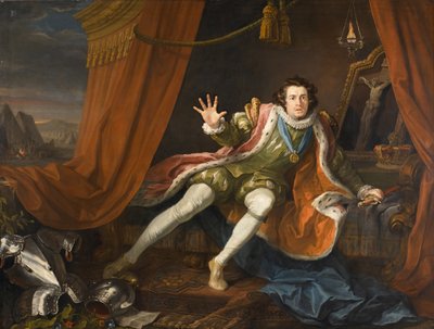 リチャード三世としてデビッド・ギャリック 作： William Hogarth