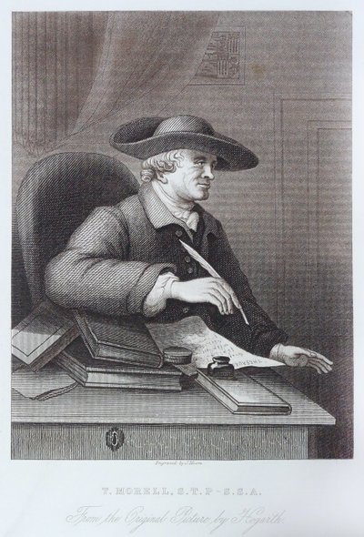 ウィリアム・ホガースによるT・モレルのエングレーヴィング 作： William Hogarth