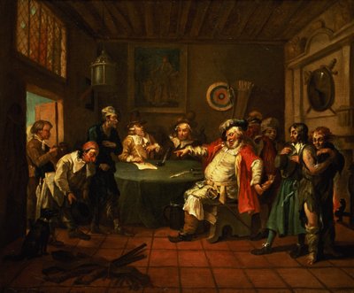 シェイクスピア作のヘンリー4世からの新入社員の調査、1730年 作： William Hogarth