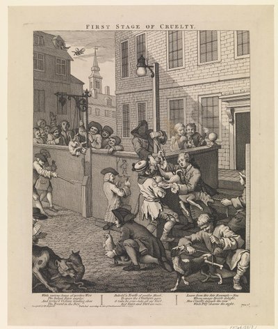 残酷の第一段階 作： William Hogarth