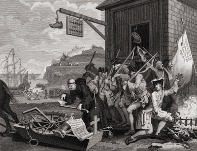 C.アームストロングによって「ホガースの作品」から刻まれたフランスは、1833年に出版されました 作： William Hogarth