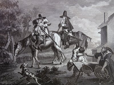サミュエル・バトラー『フディブラス』扉絵 作： William Hogarth