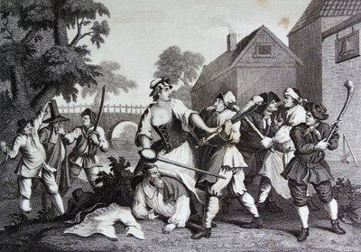サミュエル・バトラー『フディブラス』扉絵 作： William Hogarth