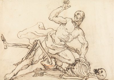ジョージ・テイラーの碑文: 死の肋骨を折るジョージ・テイラー 作： William Hogarth