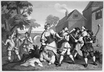 Hudibras The Knightがトゥルッラに提出 作： William Hogarth