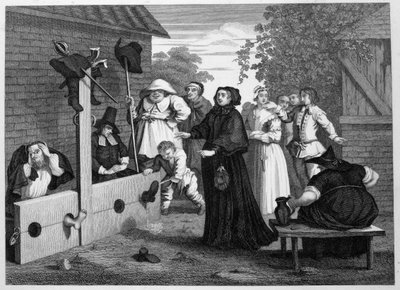 在庫のフディブラスとラルフォ 作： William Hogarth
