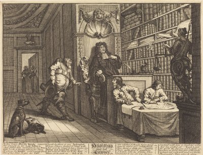 Hudibras と弁護士 作： William Hogarth