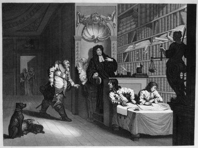 フディブラスと弁護士 作： William Hogarth