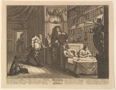フディブラスと弁護士サミュエルバトラーズの12枚の大きなイラストHudibras、Plate ...、1725-68。 作： William Hogarth