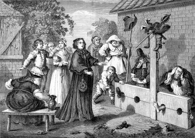 ウィリアム・ホガースの「Hudibras 作： William Hogarth