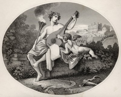 「ウィリアム・ホガースの作品」からの処女膜とキューピッド、1833年公開 作： William Hogarth