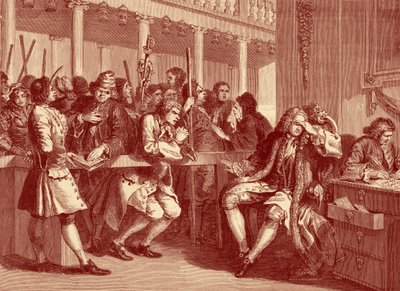 ウィリアム・ホガースの「産業」と「怠惰」。 作： William Hogarth