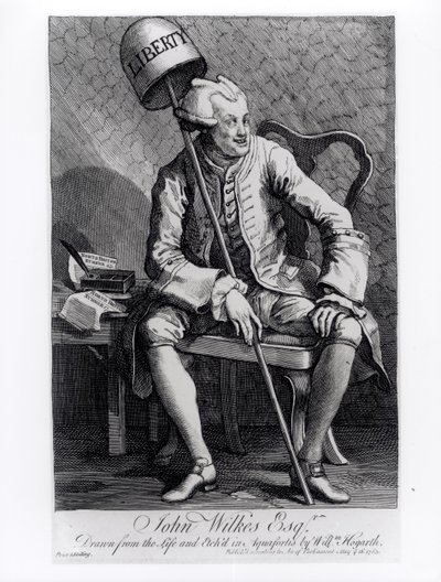 ジョン・ウィルクス（1727-97）1763 作： William Hogarth