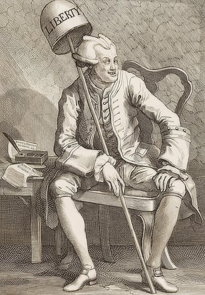 ジョンウィルクスEsq。 1763 作： William Hogarth