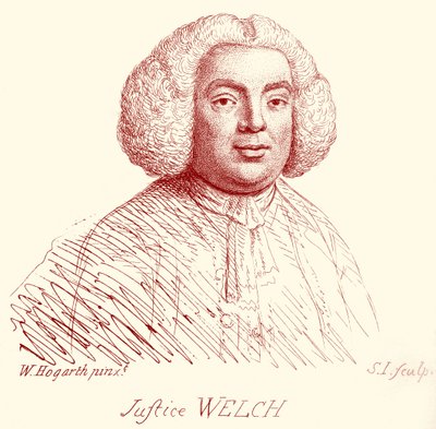 ウィリアム・ホガースによるウェルチ判事の肖像画 作： William Hogarth