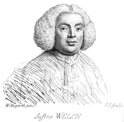 ウィリアム・ホガースによるウェルチ判事の肖像画 作： William Hogarth