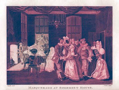 ウィリアム・ホガース作「サマセット・ハウスの仮面舞踏会 作： William Hogarth