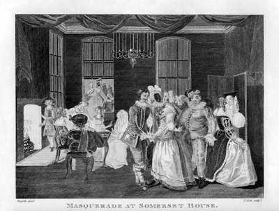 ウィリアム・ホガース作「サマセット・ハウスの仮面舞踏会 作： William Hogarth