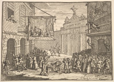 仮面舞踏会とオペラ、1724。 作： William Hogarth