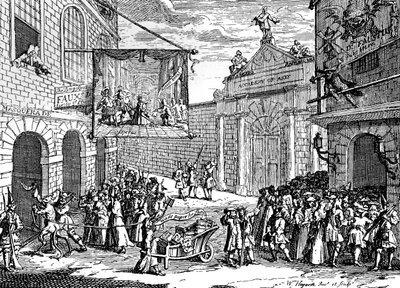 仮面舞踏会とオペラ、1724。 作： William Hogarth