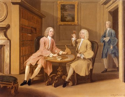 ウッドブリッジ氏とオランダ船長 作： William Hogarth