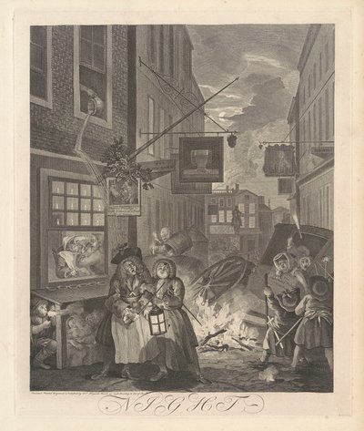 夜 作： William Hogarth