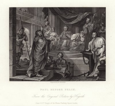フェリックスの前のポール 作： William Hogarth