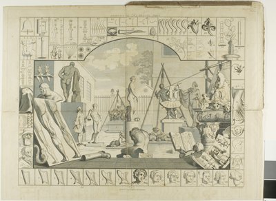 プレート 1、「美の分析」より 作： William Hogarth