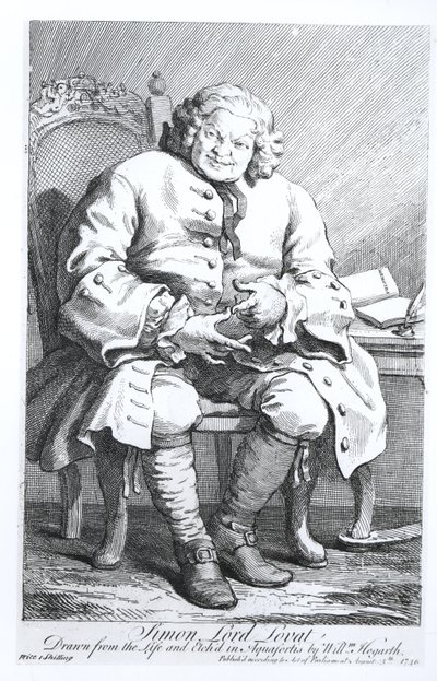 ロバート卿、サイモンフレイザーの肖像（c.1667-1747）1746年8月25日 作： William Hogarth