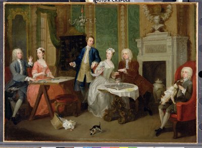 家族の肖像、1730年代 作： William Hogarth
