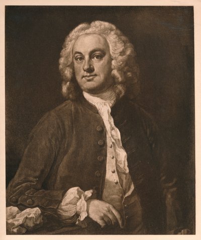 男の肖像、1741 作： William Hogarth